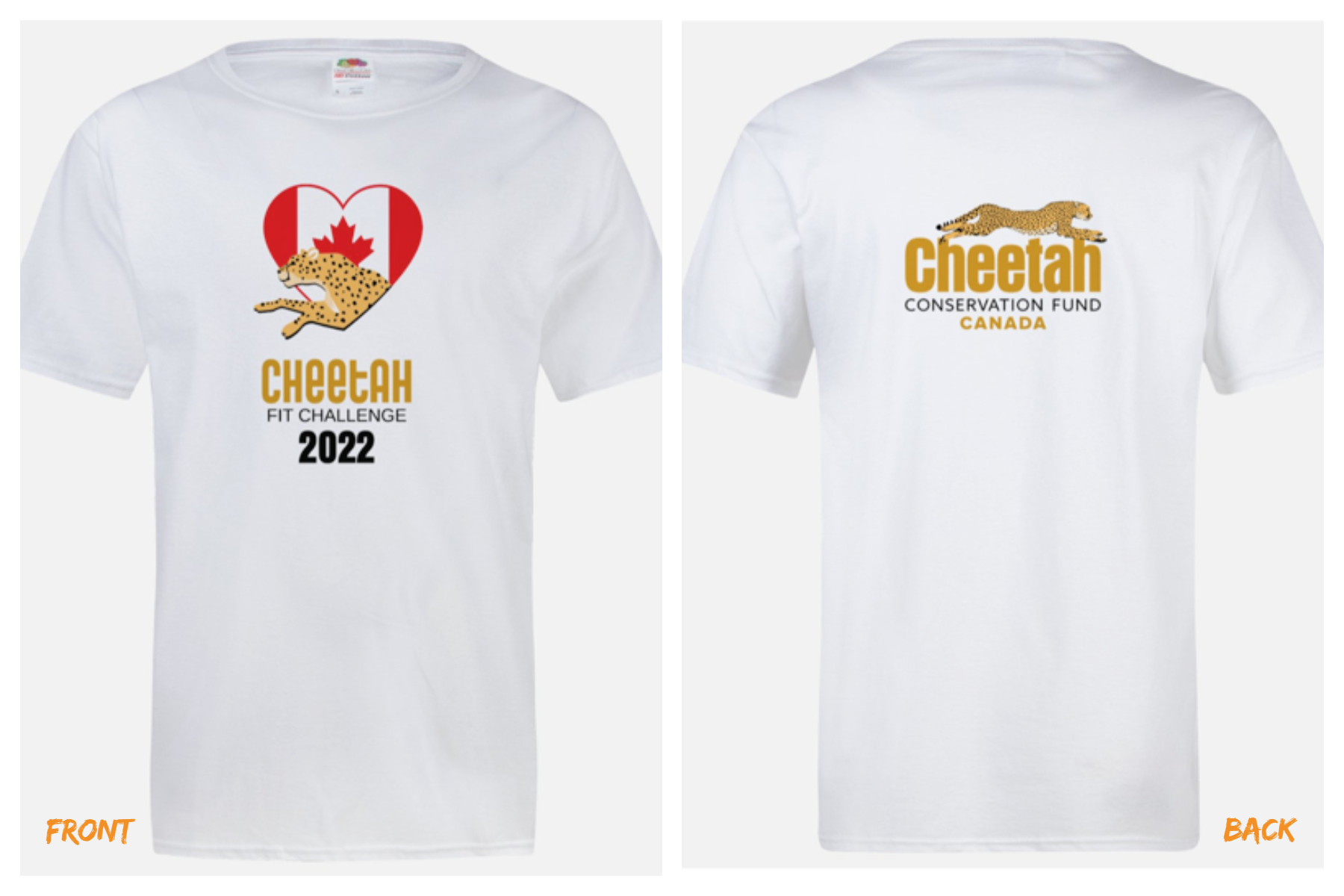 Official Tshirt of the Cheetah Fit Challenge 2022