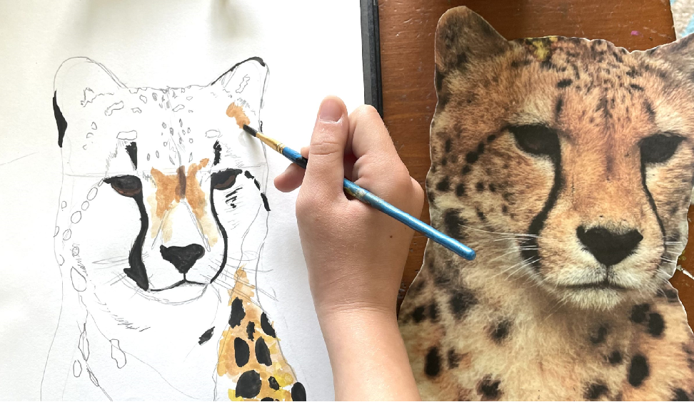Young Entrepreneurs Create Art That Benefits Cheetahs