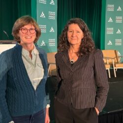 Carolyn Farquhar, Chair Cheetah Conservation Fund Canada and Barbara Cartwright CEO Humane Society