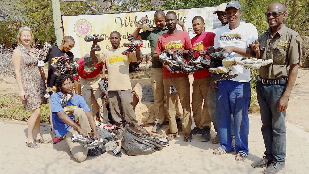 CCF Soccer Team Gets Shoes from Finland