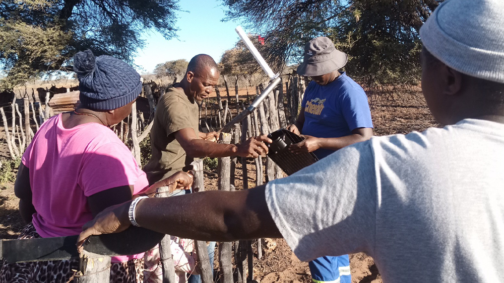 Reducing human-wildlife conflicts through a community-led initiative within Namibian landscapes